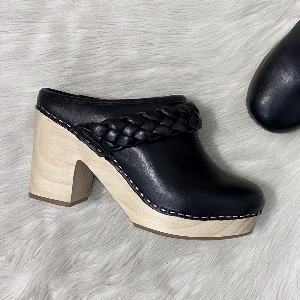 Dolce Vita Black and Tan Mules